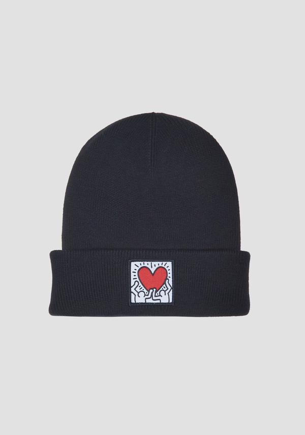 BEANIE WITH KEITH HARING PRINT - Antony Morato Online Shop