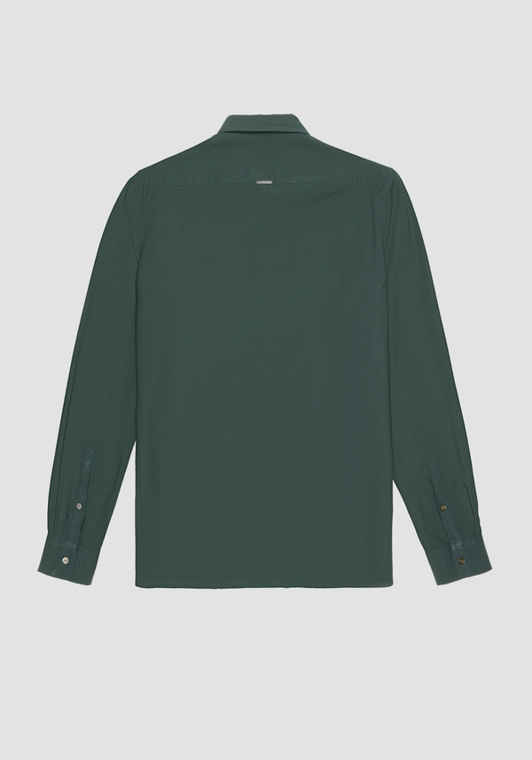 "BARCELONA" STRAIGHT FIT REGULAR SHIRT IN SOFT VISCOSE BLEND FABRIC - Antony Morato Online Shop