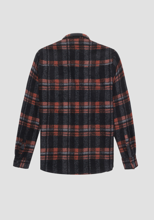 “MUNICH” STRAIGHT FIT REGULAR SHIRT IN WARM BLEND FABRIC - Antony Morato Online Shop