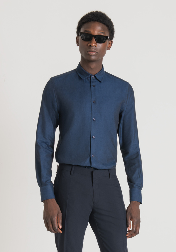 "NAPOLI" SLIM FIT SHIRT IN 100% SOFT-TOUCH COTTON - Antony Morato Online Shop