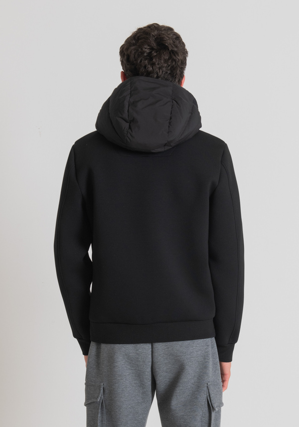 SLIM-FIT JACKET IN PADDED TECHNICAL FABRIC WITH HOOD - Antony Morato Online Shop