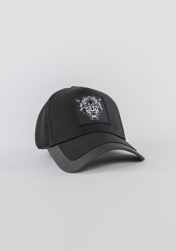 BASEBALL CAP IN POPLIN WITH TIGER PATCH - Antony Morato Online Shop
