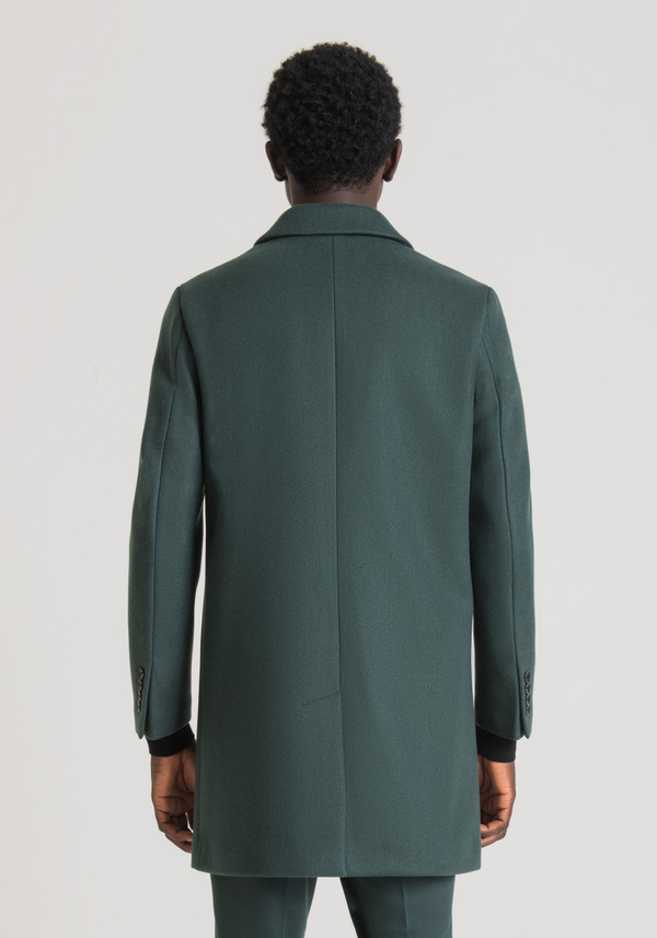"MATHIAS" REGULAR FIT COAT IN WARM WOOL EFFECT FABRIC - Antony Morato Online Shop