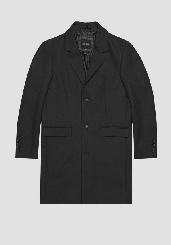 "RUSSEL" SLIM FIT COAT IN WOOL AND CASHMERE BLEND - Antony Morato Online Shop