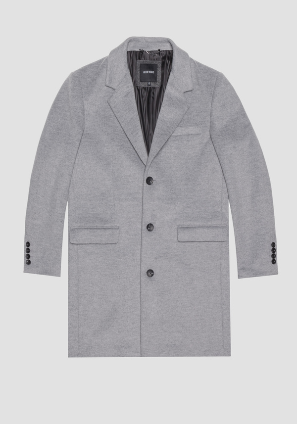 "RUSSEL" SLIM FIT COAT IN VISCOSE BLEND FABRIC - Antony Morato Online Shop