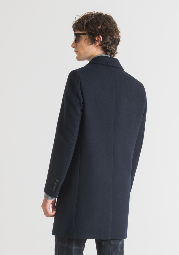 "RUSSEL" WOOL AND CASHMERE BLEND SLIM-FIT COAT - Antony Morato Online Shop