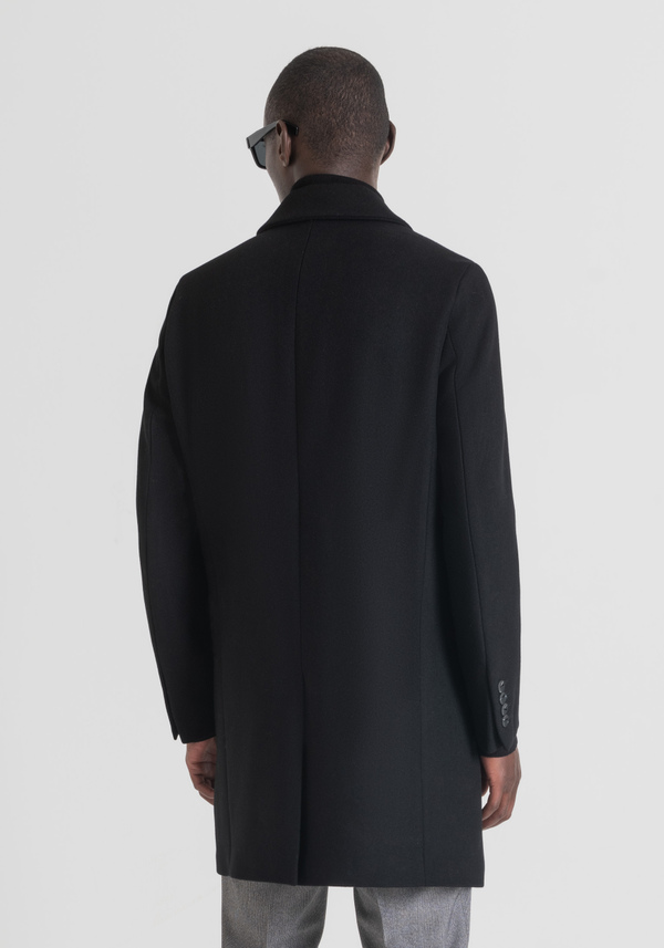 "RUSSEL" WOOL AND CASHMERE BLEND SLIM-FIT COAT - Antony Morato Online Shop