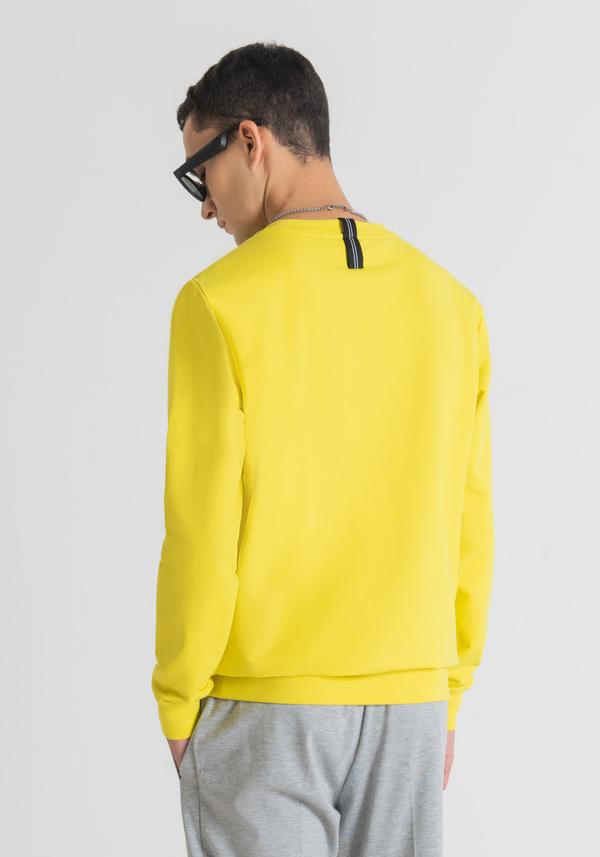 SLIM FIT HOODIE IN STRETCH COTTON WITH FRONT LOGO - Antony Morato Online Shop