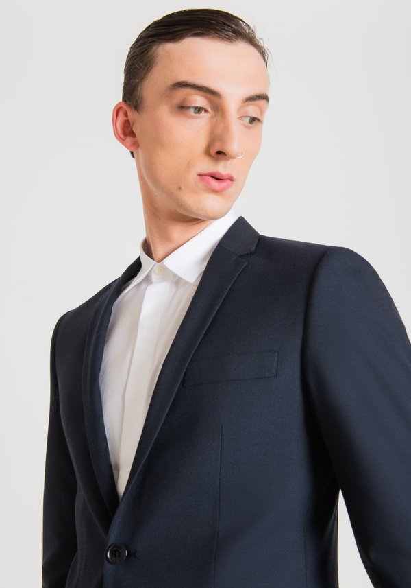 "BONNIE" SLIM FIT JACKET IN WOVEN STRETCH FABRIC - Antony Morato Online Shop