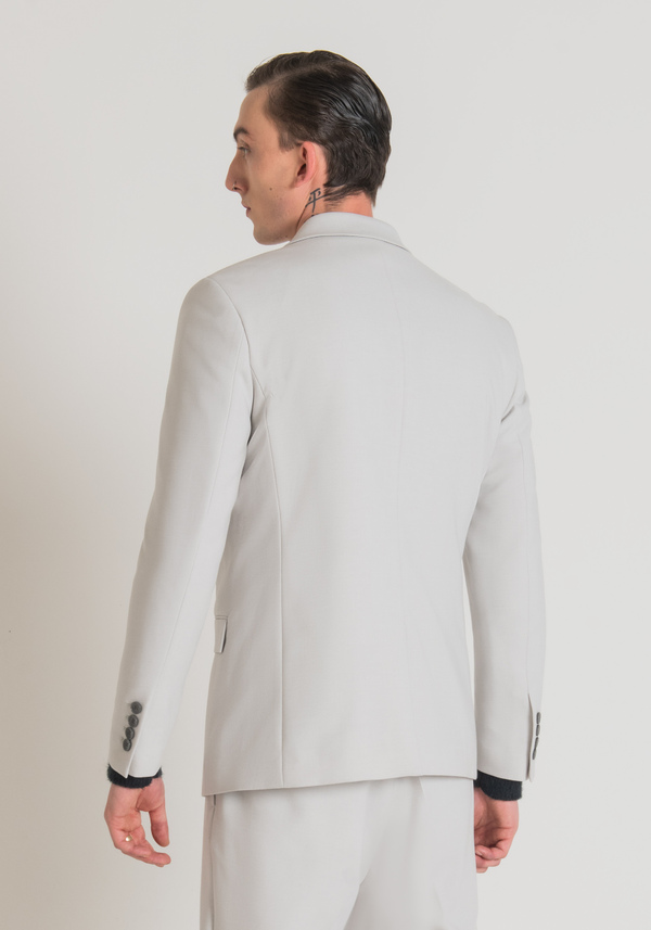 "ROGER" REGULAR FIT DOUBLE-BREASTED JACKET IN SOFT STRETCH WOOL BLEND - Antony Morato Online Shop
