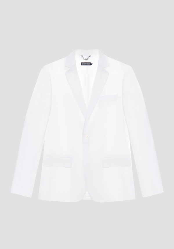 "ZELDA" SLIM-FIT JACKET IN LINEN BLEND - Antony Morato Online Shop