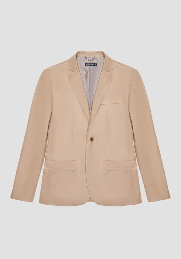 "ZELDA" SLIM-FIT JACKET IN LINEN BLEND - Antony Morato Online Shop