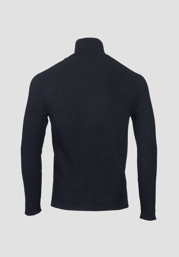 ROLLKRAGENPULLOVER MIT VERARBEITUNG IN RIPPEN - Antony Morato Online Shop
