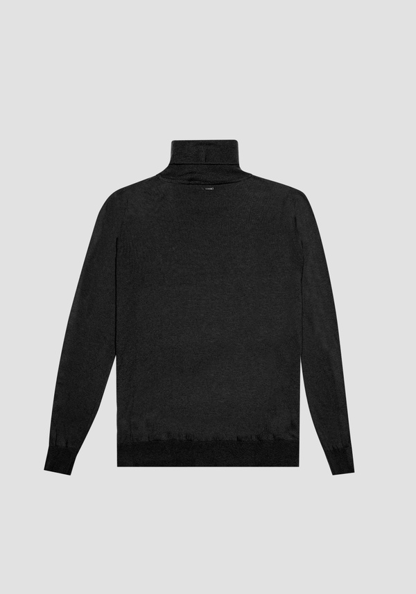 REGULAR FIT TURTLENECK SWEATER IN WARM WOOL BLEND YARN - Antony Morato Online Shop