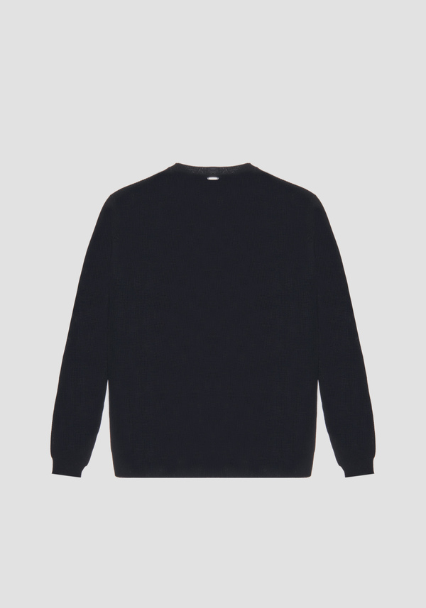 SLIM FIT SWEATER IN COTTON BLEND YARN WITH CONTRASTING POCKET - Antony Morato Online Shop