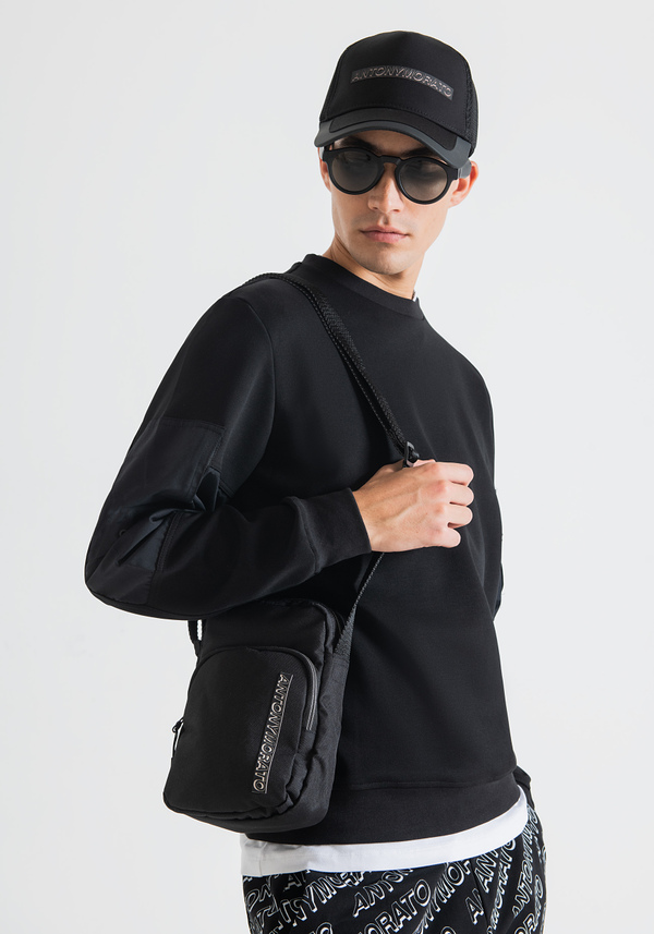 SAC MESSENGER EN TISSU TECHNIQUE AVEC LOGO EFFET 3D - Antony Morato Online Shop