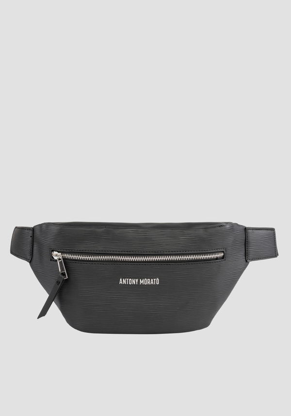 MARSUPIO TINTA UNITA IN TESSUTO EFFETTO PALMELLATO - Antony Morato Online Shop