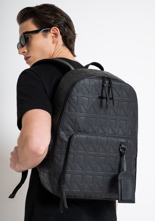 BACKPACK IN TUMBLED PU PRINTED - Antony Morato Online Shop