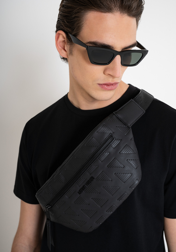 GÜRTELTASCHE AUS STRUKTURIERTEM KUNSTLEDER MIT DRUCK - Antony Morato Online Shop