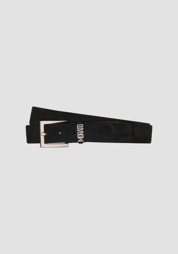 CEINTURE EN DAIM PASSANT AVEC LOGO - Antony Morato Online Shop