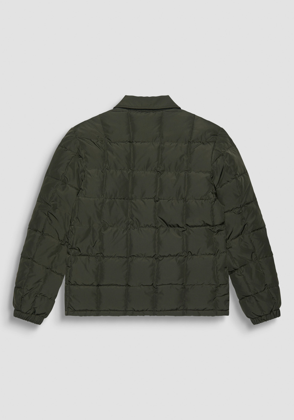 REGULAR FIT DOWN JACKET IN GREEN TECHNICAL FABRIC AND DUPONT SORONA SYNTHETIC PADDING - Antony Morato Online Shop