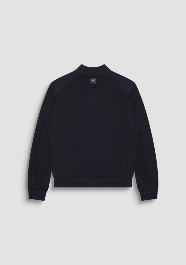 GIUBBOTTO REGULAR FIT IN TESSUTO TECNICO CON TESSUTO A CONTRASTO E PATCH LOGATA - Antony Morato Online Shop