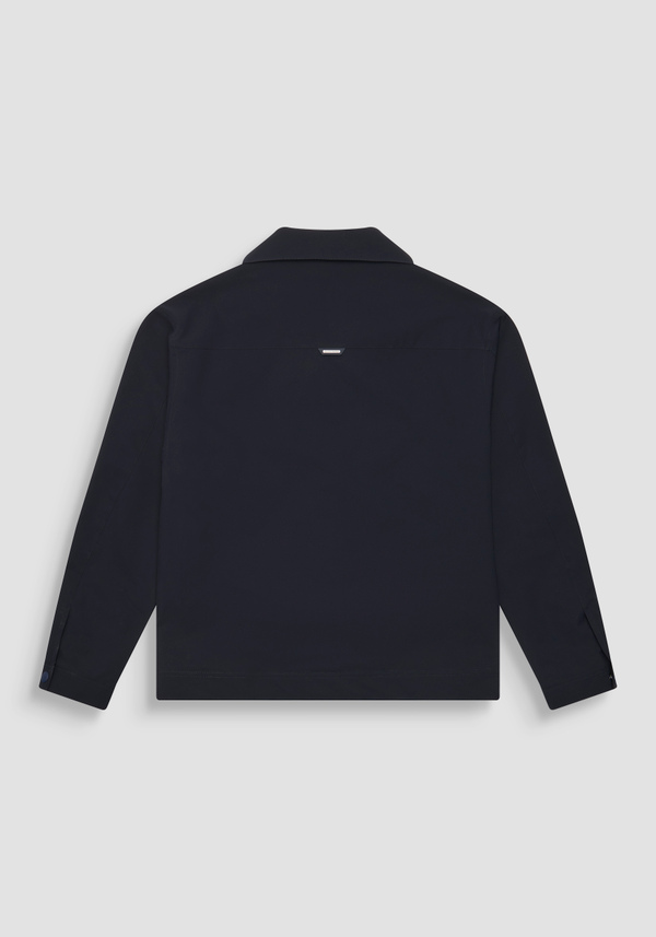 CHAQUETA REGULAR FIT EN TEJIDO TÉCNICO CON LOGOTIPO DE METAL - Antony Morato Online Shop