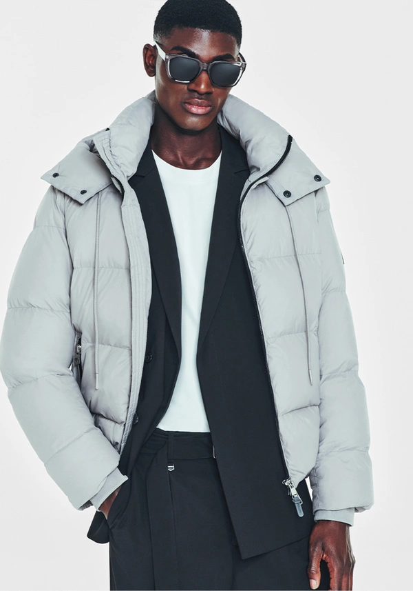 RELAXED FIT DOWN JACKET WITH DUPONT SORONA ECO-PADDING - Antony Morato Online Shop