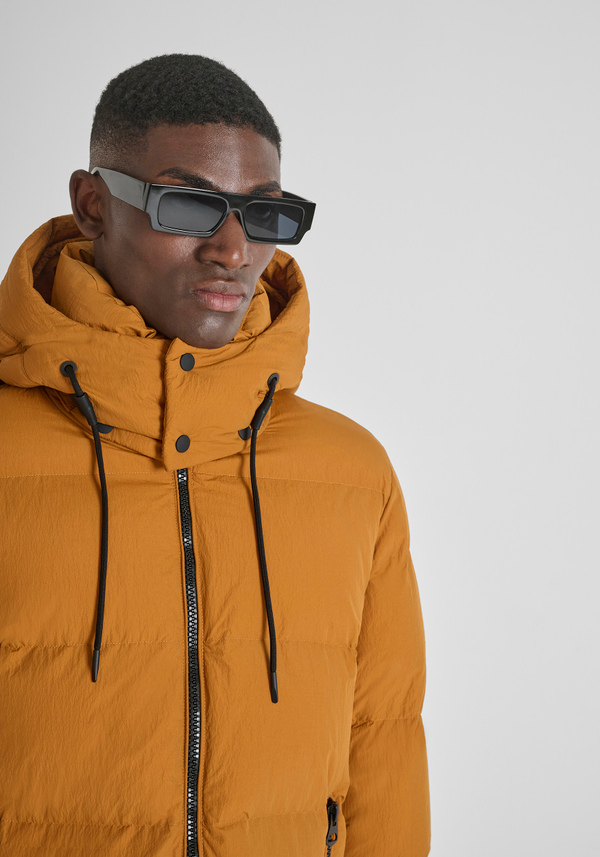RELAXED FIT DOWN JACKET IN TEXTURED FABRIC WITH DUPONT SORONA ECO-PADDING - Antony Morato Online Shop