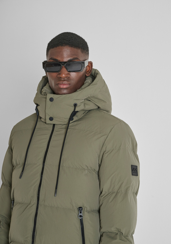 RELAXED FIT DOWN JACKET IN TEXTURED FABRIC WITH DUPONT SORONA ECO-PADDING - Antony Morato Online Shop