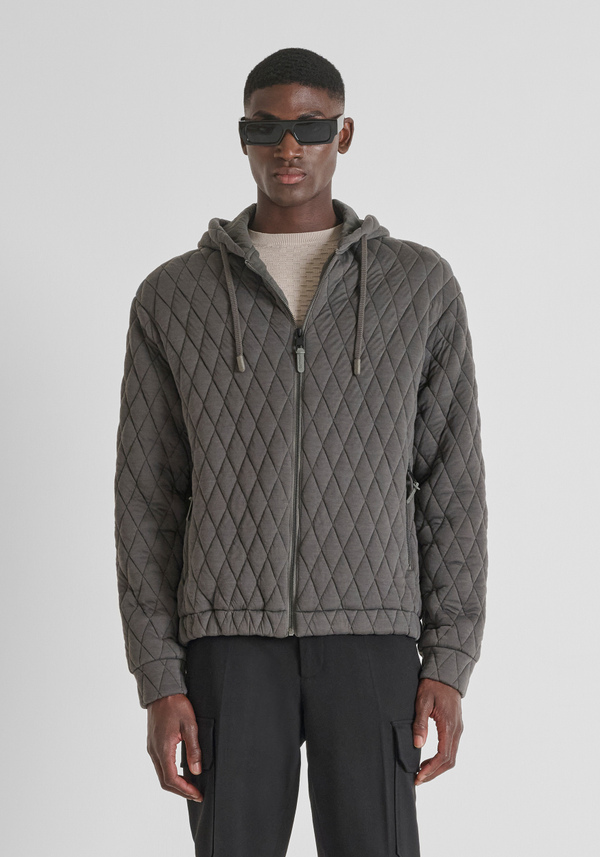 RELAXED FIT JACKET IN QUILTED FABRIC - Antony Morato Online Shop