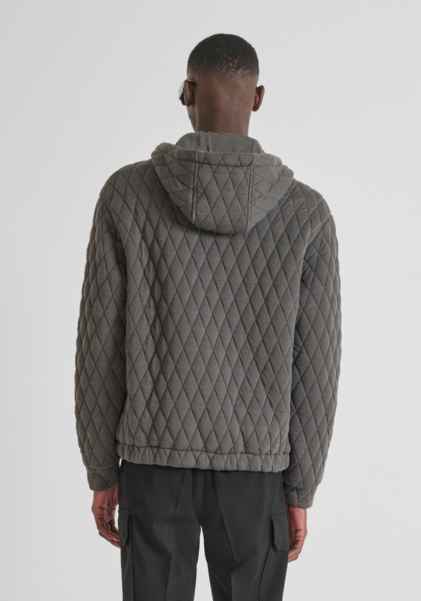 RELAXED FIT JACKET IN QUILTED FABRIC - Antony Morato Online Shop