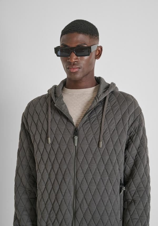 RELAXED FIT JACKET IN QUILTED FABRIC - Antony Morato Online Shop