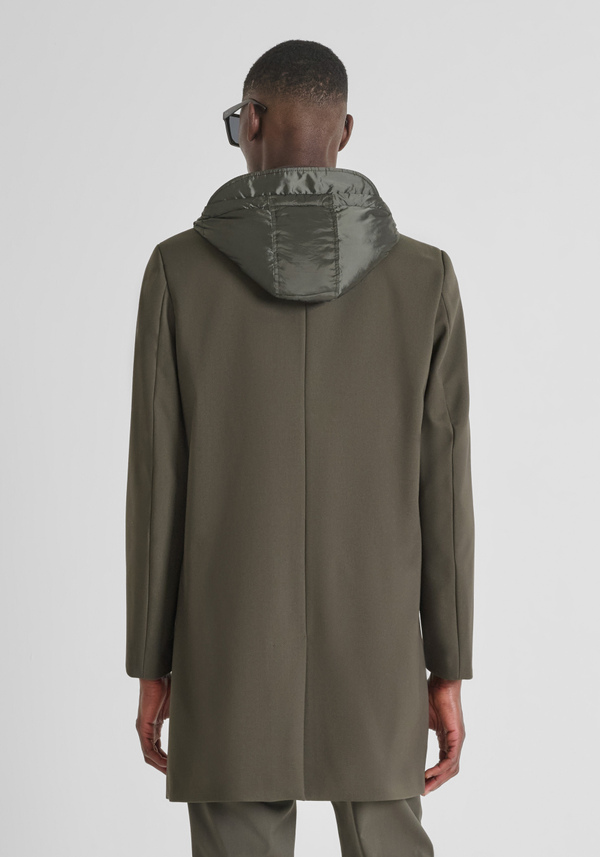 REGULAR FIT COAT WITH ECO-PADDED DUPONT SORONA HOOD - Antony Morato Online Shop