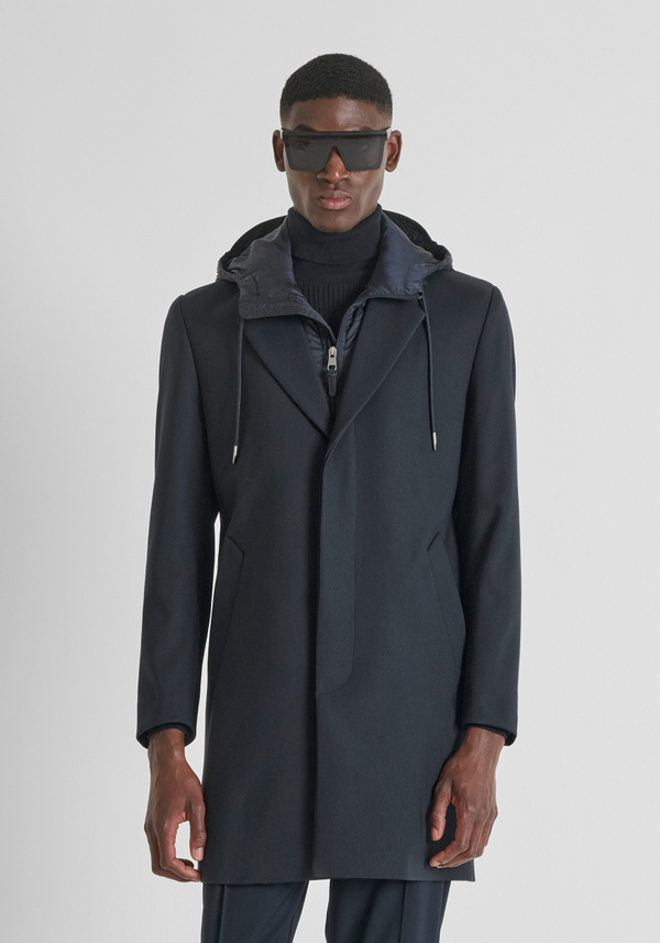 REGULAR FIT COAT WITH ECO-PADDED DUPONT SORONA HOOD - Antony Morato Online Shop