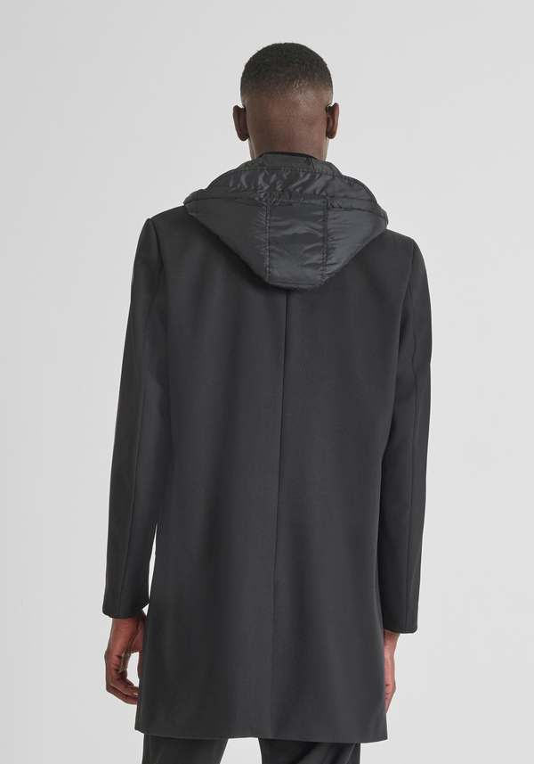 REGULAR FIT COAT WITH ECO-PADDED DUPONT SORONA HOOD - Antony Morato Online Shop
