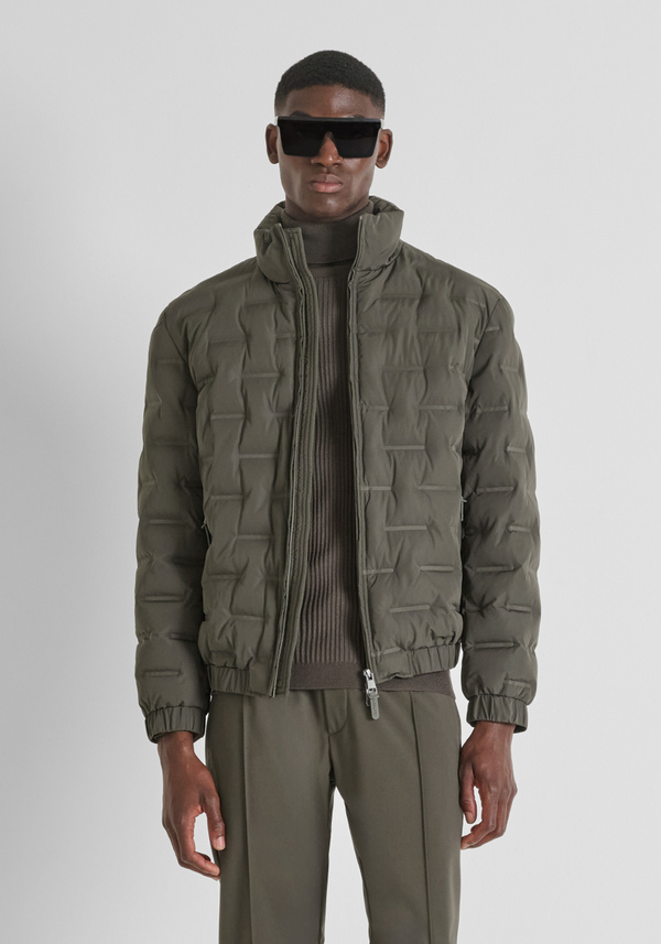 REGULAR FIT QUILTED JACKET WITH DUPONT SORONA ECO-PADDING - Antony Morato Online Shop