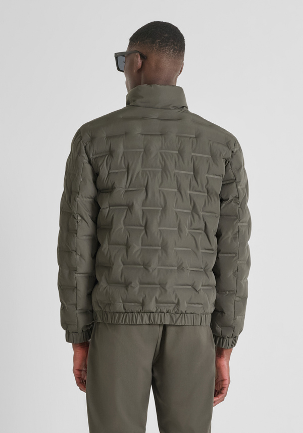 REGULAR FIT QUILTED JACKET WITH DUPONT SORONA ECO-PADDING - Antony Morato Online Shop
