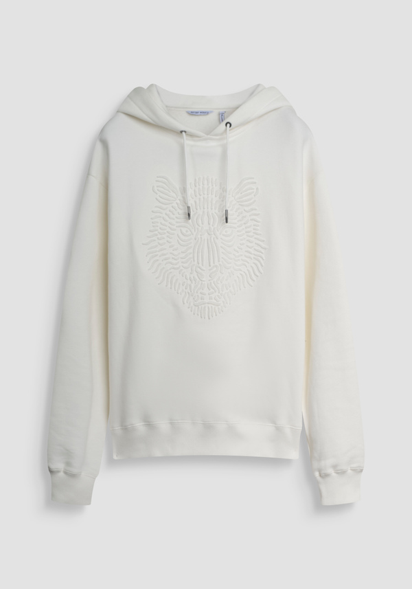 SWEAT À CAPUCHE REGULAR FIT EN MÉLANGE DE COTON - Antony Morato Online Shop