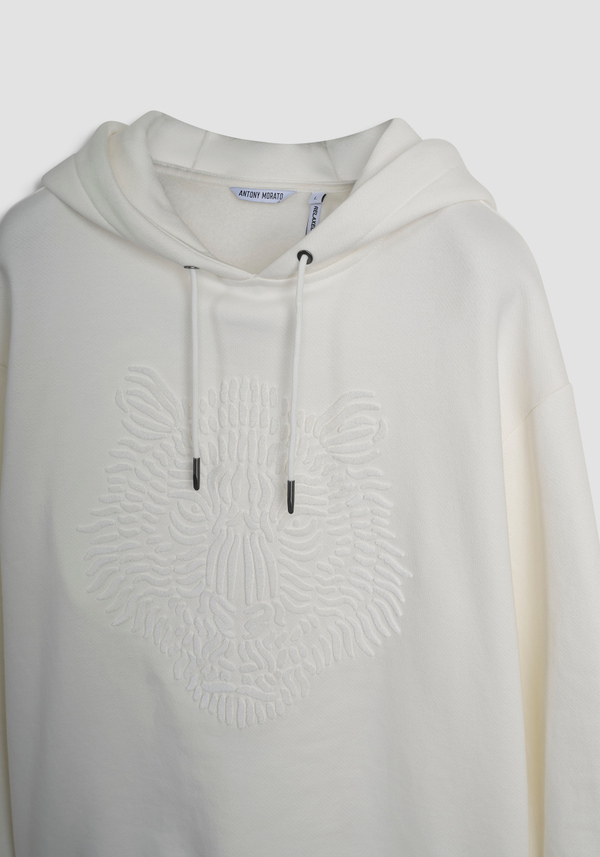 SWEAT À CAPUCHE REGULAR FIT EN MÉLANGE DE COTON - Antony Morato Online Shop