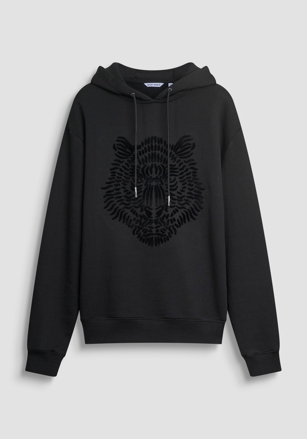 SWEAT À CAPUCHE REGULAR FIT EN MÉLANGE DE COTON - Antony Morato Online Shop