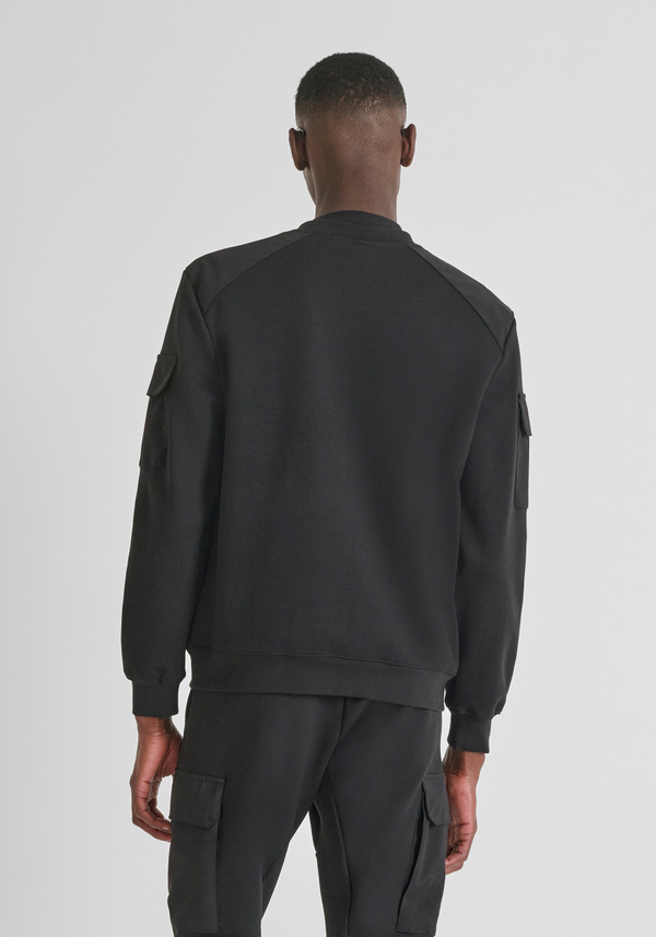 REGULAR FIT CREW NECK SWEATSHIRT WITH CONTRASTING INSERTS - Antony Morato Online Shop