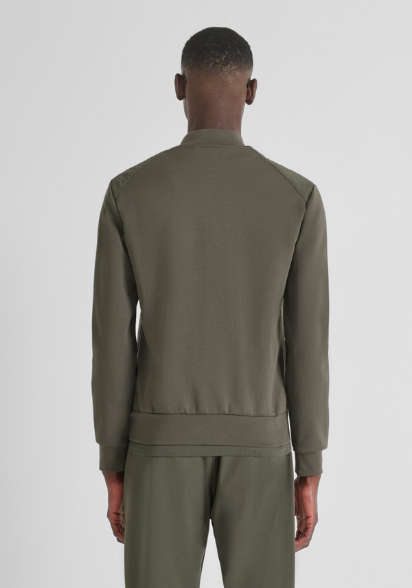 SLIM FIT ZIP SWEATSHIRT IN COTTON BLEND WITH POCKETS - Antony Morato Online Shop