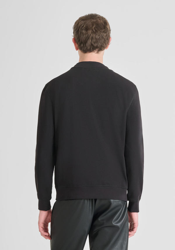 SWEAT COL ROND "ACDC" REGULAR FIT EN MÉLANGE COTON DURABLE - Antony Morato Online Shop