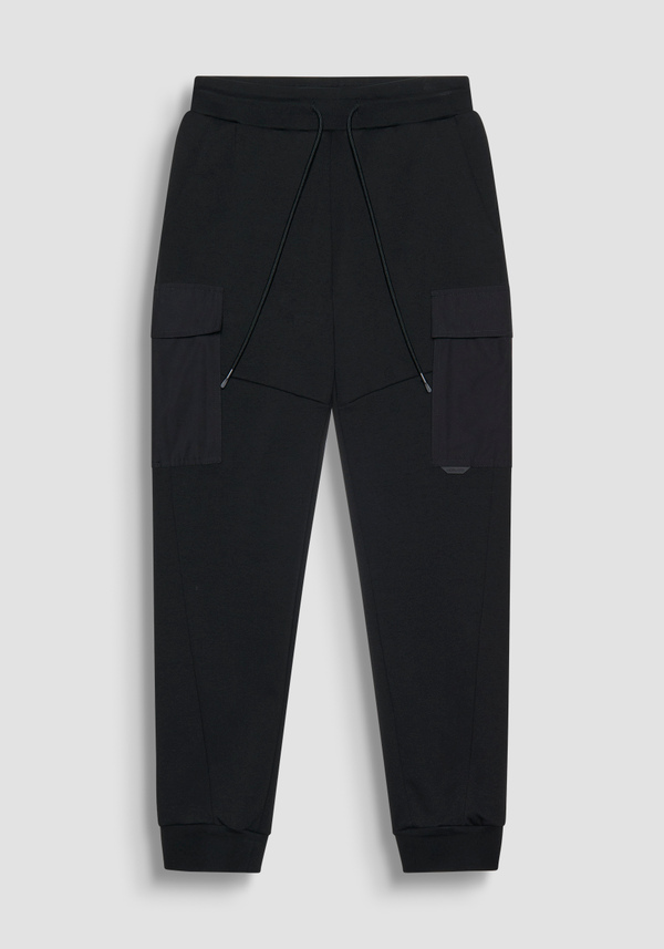 SLIM FIT TROUSERS IN SOLID-COLOUR COTTON BLEND FABRIC - Antony Morato Online Shop