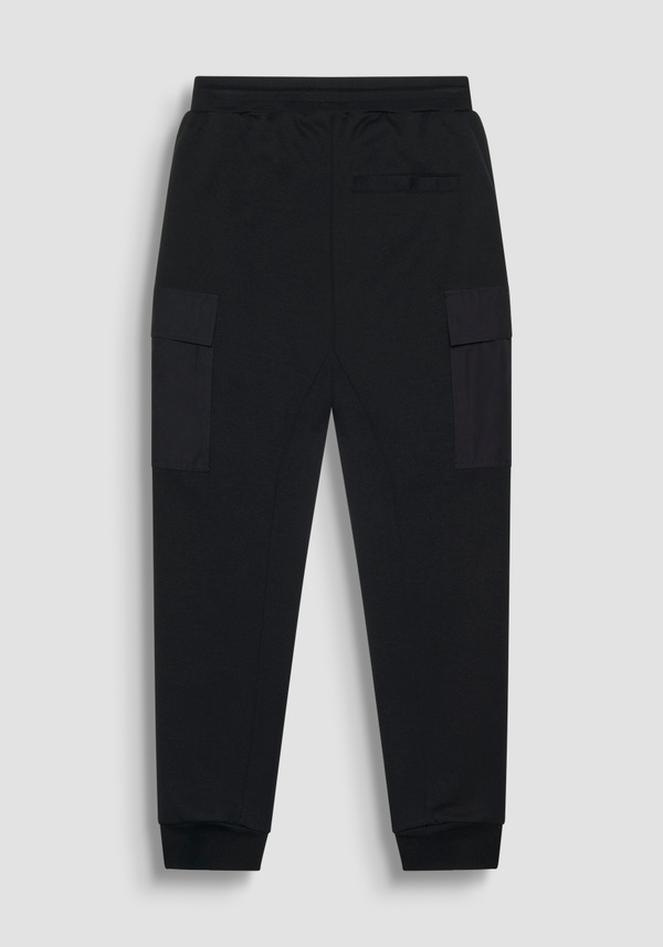 SLIM FIT TROUSERS IN SOLID-COLOUR COTTON BLEND FABRIC - Antony Morato Online Shop