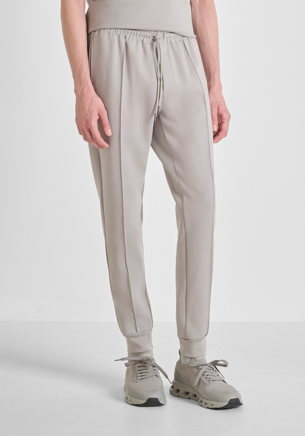CARROT FIT FLEECE TROUSERS IN COTTON BLEND - Antony Morato Online Shop