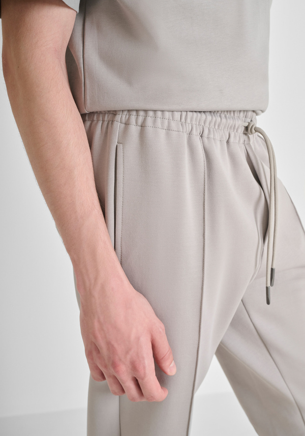 CARROT FIT FLEECE TROUSERS IN COTTON BLEND - Antony Morato Online Shop
