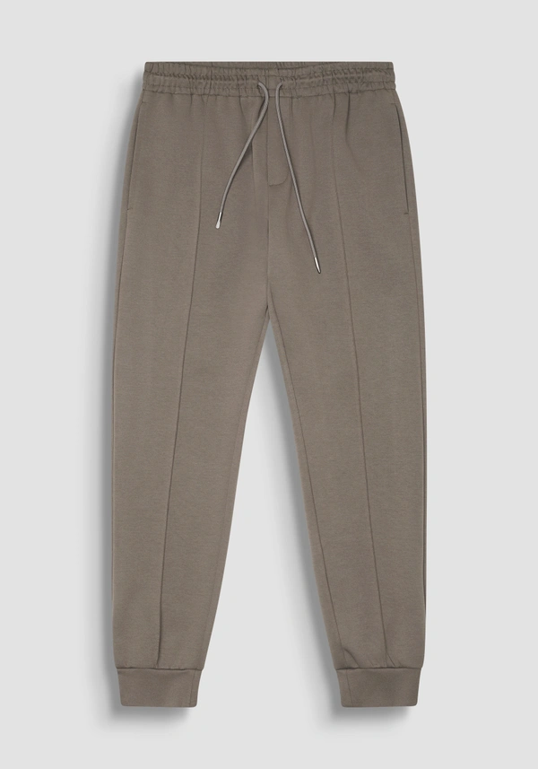 CARROT FIT FLEECE TROUSERS IN COTTON BLEND - Antony Morato Online Shop