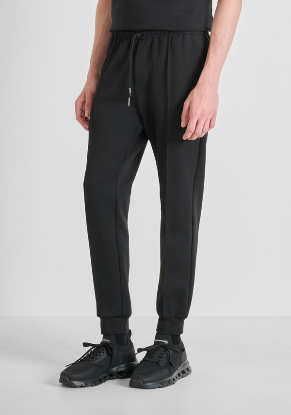 CARROT FIT FLEECE TROUSERS IN COTTON BLEND - Antony Morato Online Shop